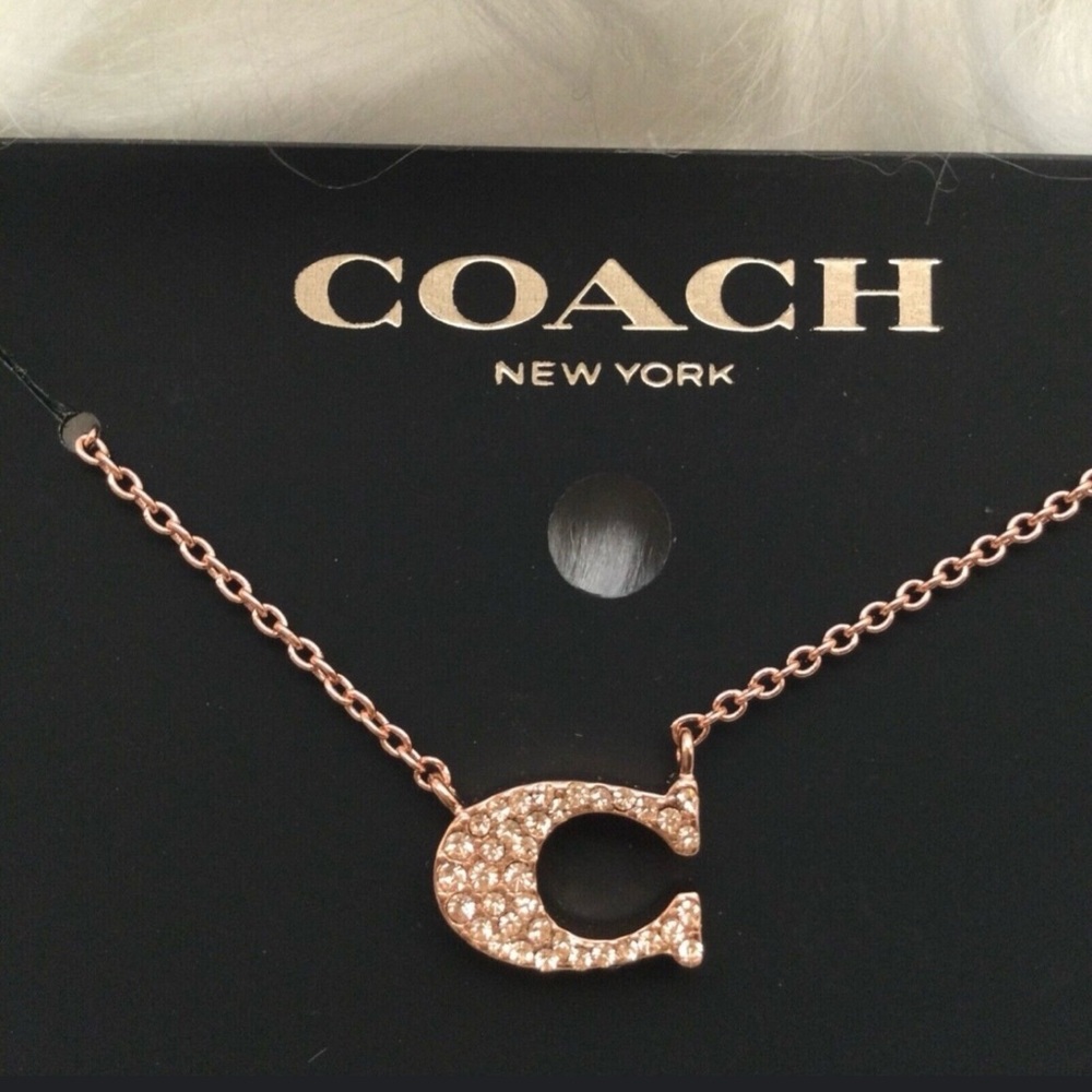 Coach Gold Signature C Necklace